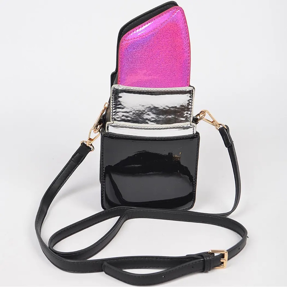 Rouge Style Fun Clutch Fuchsia Lipstick Crossbody